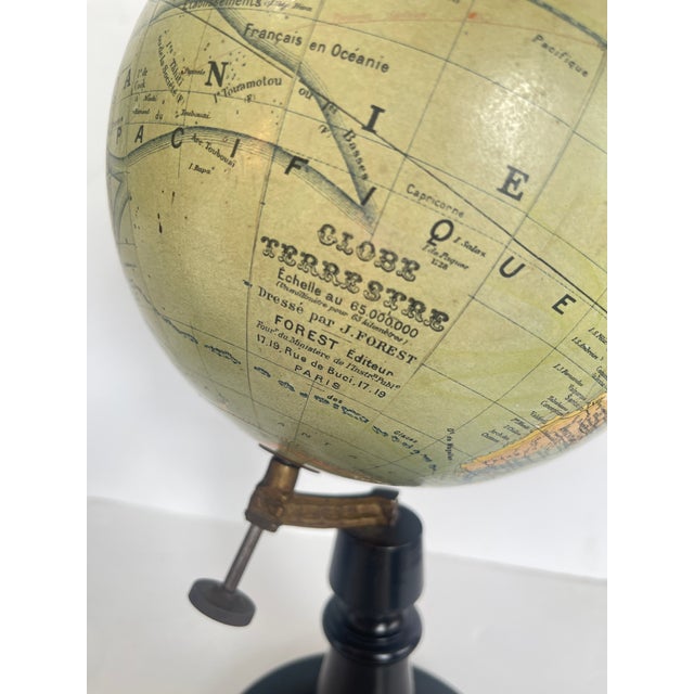 Set 3 Terrestrial Globes 2 by J.Forest & 1 English, 19Th. C. . For Sale - Image 12 of 18