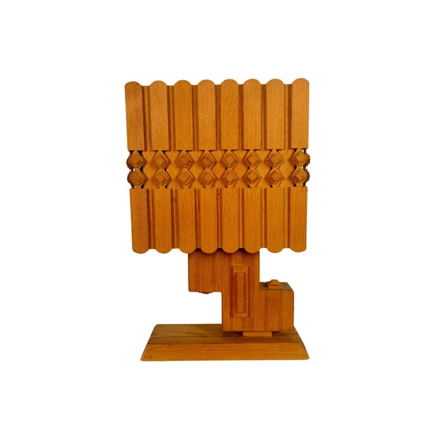 1960s French Folk Art Lamp, 1960s For Sale - Image 5 of 10