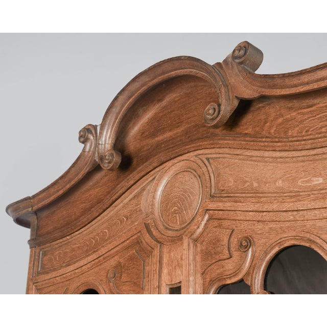 Brown 19th Century French Buffet a Deux Corps or Sideboard Cabinet. For Sale - Image 8 of 10