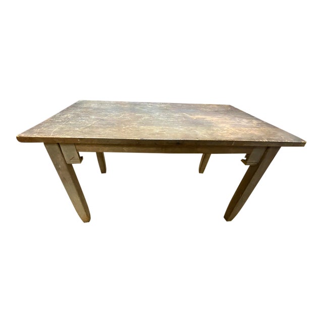 20th Century Handcrafted Farm Table For Sale