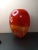 1980s Vintage Waterford Evolution Red Swirl Art Glass Vase For Sale - Image 5 of 6