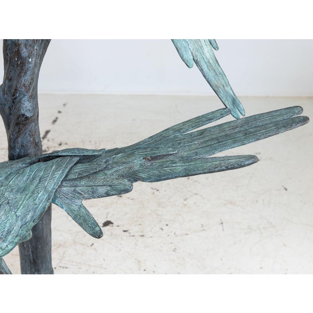 Mid 20th Century Bronze Sculpture of Three Parrots, Italy Mid 20th C. For Sale - Image 5 of 18