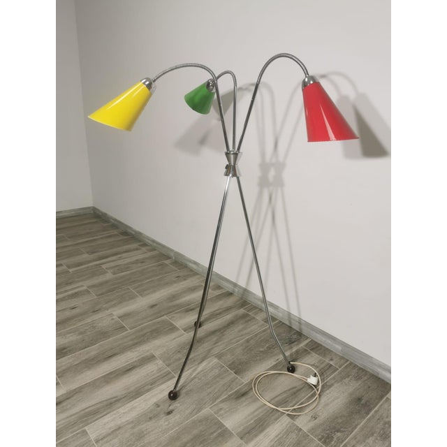 Blue Vintage Floor Lamp from Lidokov, 1960s For Sale - Image 8 of 18