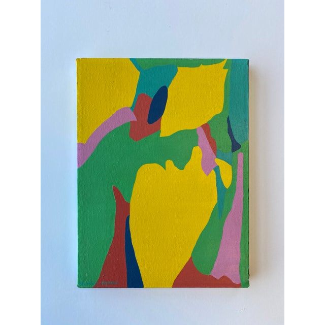 Paint 1980s Postmodern Abstract Painting For Sale - Image 7 of 7