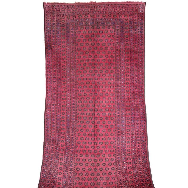 Pink Large Antique Hand-Knotted Tekke Rug, 1890s For Sale - Image 8 of 18