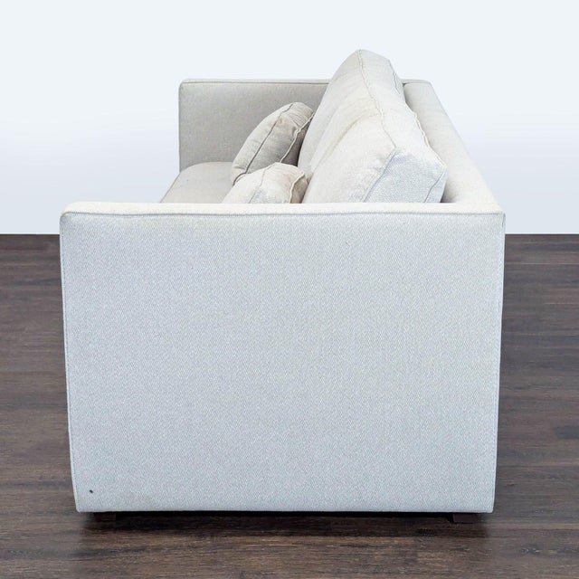 Modern Room & Board Modern 3-Seat Sofa in Light Gray Fabric For Sale - Image 3 of 11