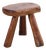 French Handmade Olive Wood Stool, 1950s For Sale