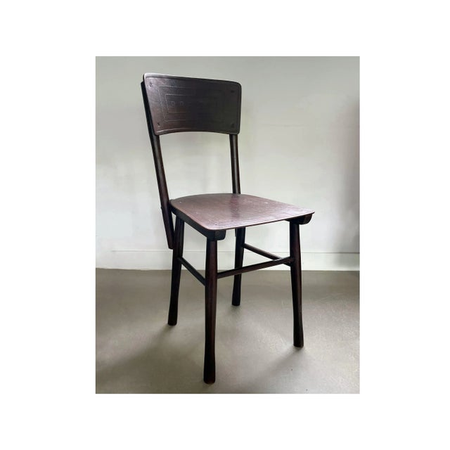 Wooden Bistro Chair from Jacob & Josef Kohn, 1930s For Sale - Image 4 of 10