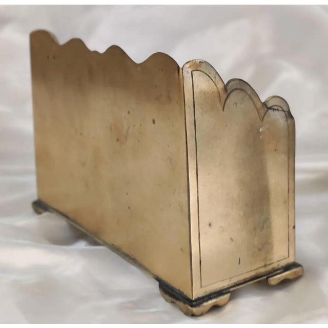 Mid 19th Century Ornate English Gilt Bronze Letter Box For Sale - Image 4 of 9