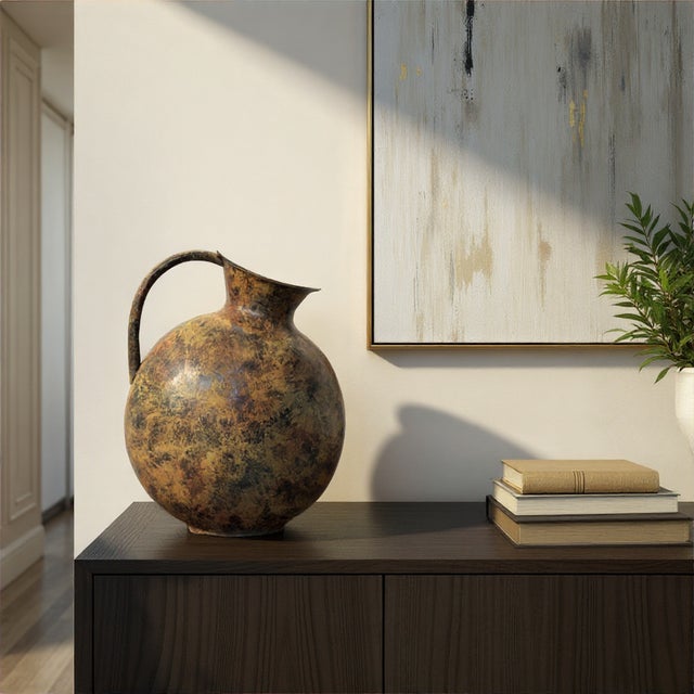Contemporary Strata Vase with Handle - Large For Sale - Image 3 of 11