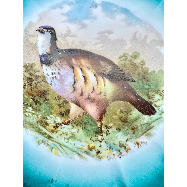 Vintage Hand Painted Game Bird Plates-A Pair For Sale In New Orleans - Image 6 of 9