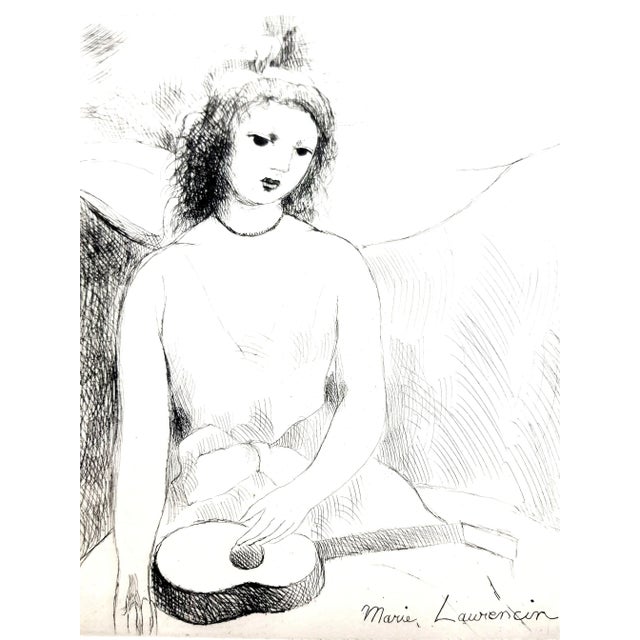Marie Laurencin - Woman Angel - Original Etching Paris, Le Gerbier, 1946 Edition of 340 Marie Laurencin (1883-1956) Marie...