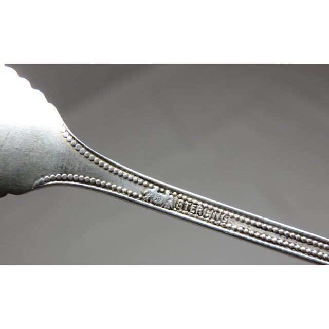 Antique 1890s American Victorian Sterling Silver Olive Spoon Chairish