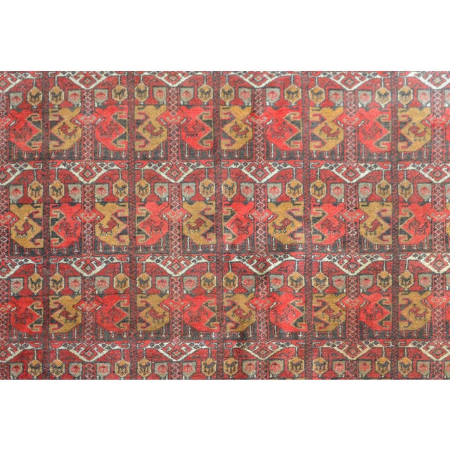 Mid 20th Century Mid 20th Century Vintage Afghani Bashir Rug For Sale - Image 5 of 11