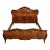 Antique Italian Louis XV Burl Wood Queen Size Bed, Circa 1900 For Sale