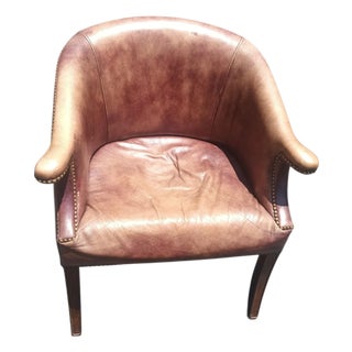 1990s Experience the Pinnacle of Comfort and Heritage With This Hancock & Moore Leather Tub Chair. For Sale