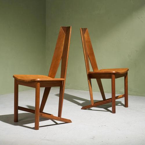Dining Chairs by Søren Nissen and Ebbe Gehl for Seltz, France, 1980, Set of 4 For Sale - Image 5 of 11