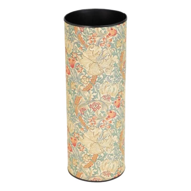 Golden Lily Light Tapestry Umbrella Stand For Sale