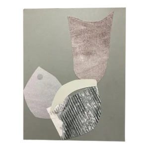 "Woodland Recordings Iii" Contemporary Abstract Original Mixed-Media Collage on Paper by Zac Woodiel
