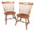 Vintage Mid Twentieth Century S Bent & Bros Colonial Maple Wood Windsor Side Chairs, a Pair For Sale