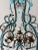 Blue Opaline Drops Beaded Chandelier, Circa 1920 For Sale - Image 6 of 13