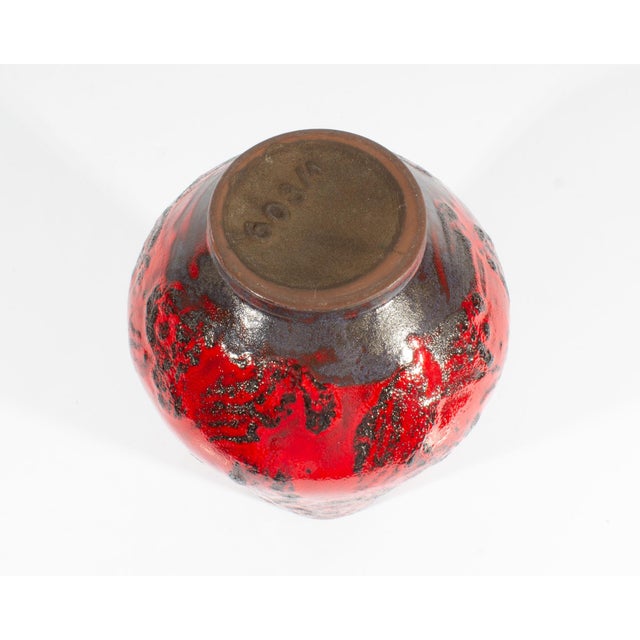 Mid-Century Modern Gräflich Ortenburg West German 608/1 Ceramic Vase For Sale - Image 3 of 8