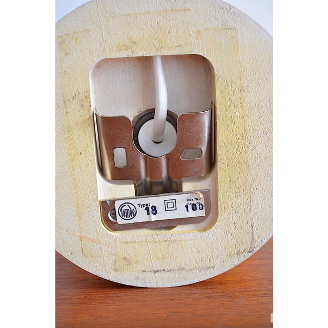 Yellow Vintage Egg Table Lamp from Temde, 1970s For Sale - Image 8 of 9