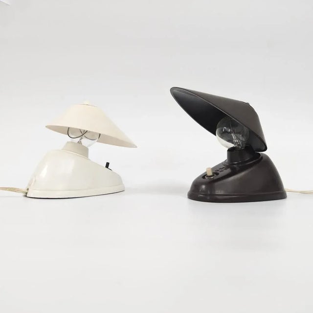 Bauhaus Bauhaus Bakelite Table or Wall Lights by Elektrosvit, 1950s, Set of 2 For Sale - Image 3 of 10