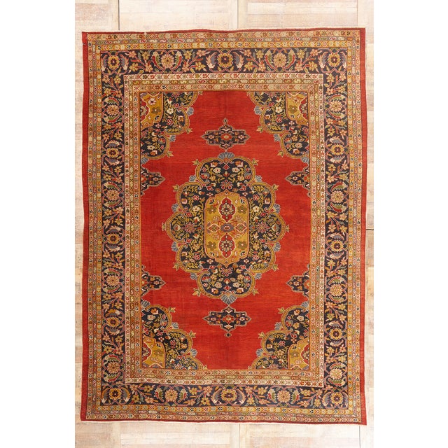 Late 19th Century Persian Sultanabad Rug, 09'06 X 13'03 For Sale - Image 10 of 10