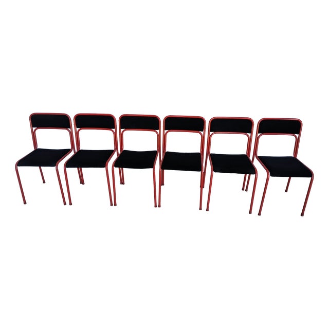 Space Age Stackable Dining Chairs, 1970s, Set of 6 For Sale