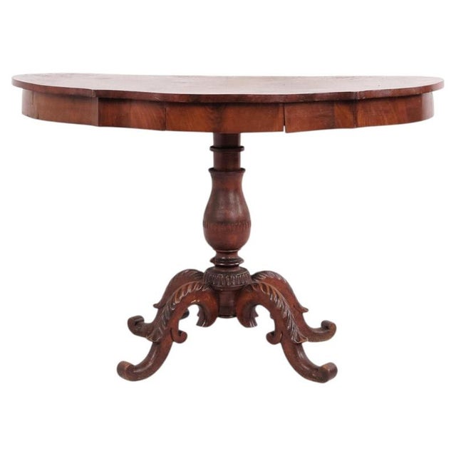 Antique 19th Century Mahogany Serving Table with Carved Details For Sale - Image 12 of 12
