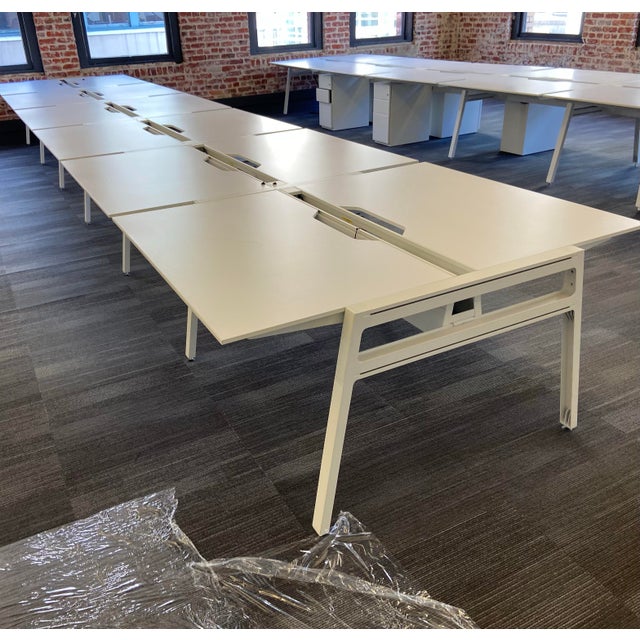 Steelcase Turnstone Bivi Modern Desk Set Up for 12 For Sale - Image 9 of 12