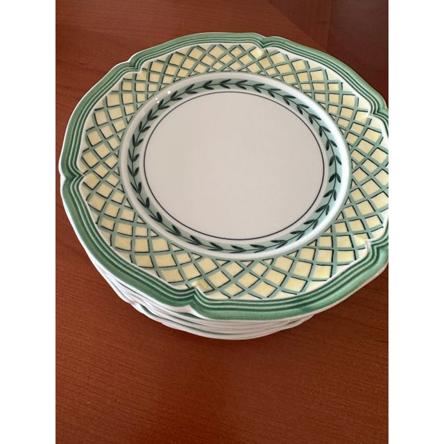 Villeroy & Boch 1990s Villeroy and Boch “French Garden Orange” Bread and Breakfast Plates- Set of 7 For Sale - Image 4 of 8