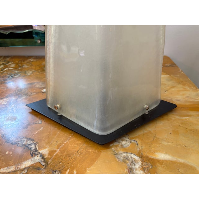 1980s Italian Modern Murano Glass Table Lamp For Sale - Image 5 of 12