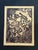 This striking original mid-century modernist relief print beautifully balances abstract expressionism with organic,...