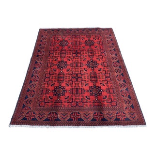 Beautiful Hand Knotted Turkmen Khal Mohammadi Tribal Rug For Sale