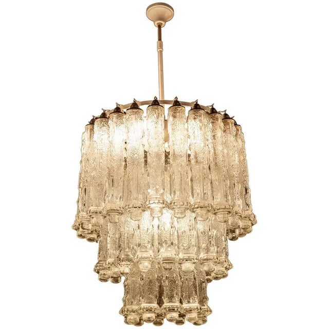 Murano Art Glass Chandelier by Aureliano Toso, 1950 For Sale - Image 17 of 17