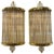 Metal Murano Glass and Brass Barber Style Sconces - A Pair For Sale - Image 7 of 7