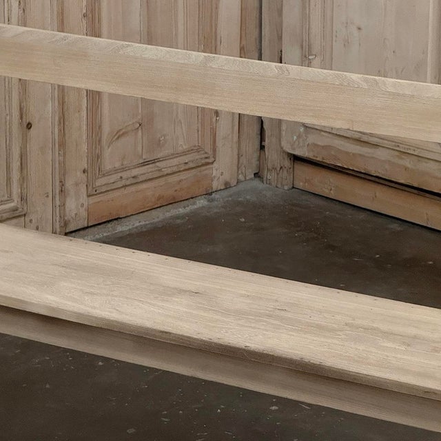 19th Century Gothic Revival Stripped Oak Church Bench For Sale - Image 11 of 18