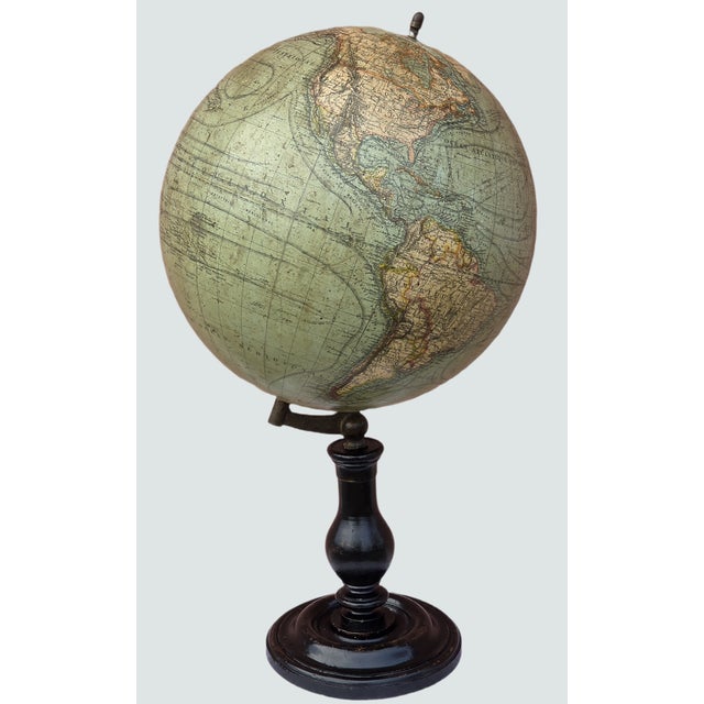French Terrestrial Globe from G. Thomas, 1890 For Sale - Image 14 of 14
