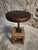 Metal Antique Industrial French Adjustable Oak Workshop Stool, 1930s For Sale - Image 7 of 18