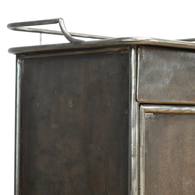 Antique Iron Bedside Table, 1910s For Sale - Image 9 of 13