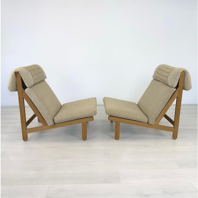 Mid-Century Modern Bernt Petersen Danish Lounge Chairs – A Pair For Sale - Image 3 of 16