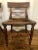 Brown Pair of Antique 1800s Slant Back Chairs With Hair on Hide Seat For Sale - Image 8 of 12