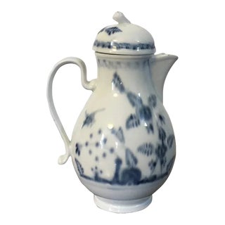 Antique 18th Century Vienna Porcelain Milk Jug and Cover in Chinese Blue & White For Sale