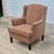 2010 Stratford Caye Transitional Striped Cocoa Brown Wingback Arm Chair For Sale - Image 13 of 13