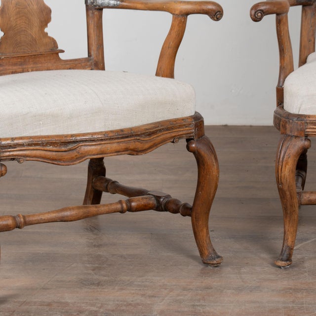 Pair, 18th Century Swedish Baroque Armchairs For Sale - Image 9 of 16