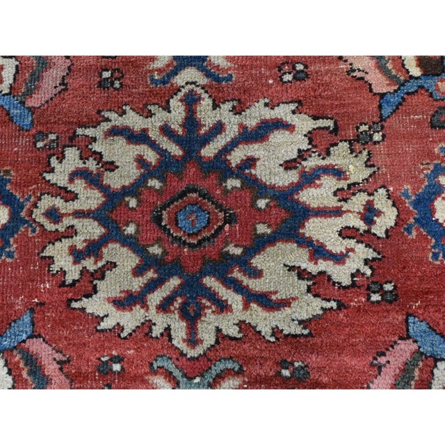1910s Terracotta Antique Persian Rug For Sale In New York - Image 6 of 12