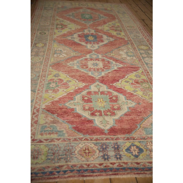 Old New House Vintage Distressed Oushak Rug Runner - 5'4" x 11'3" For Sale - Image 4 of 11