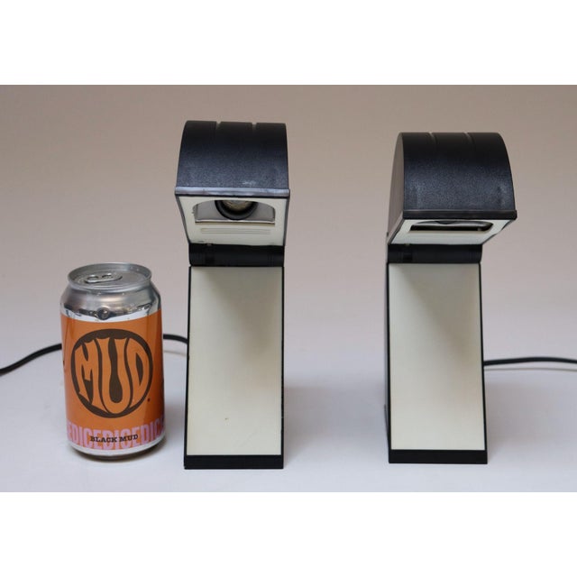 1980s Italian Postmodern Foldable "Disco" Table Lamps by Mario Bertorelle - a Pair For Sale - Image 10 of 15
